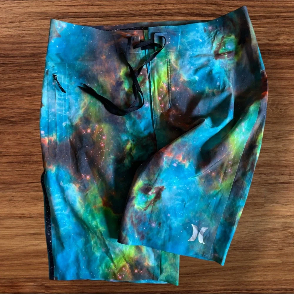 HURLEY JJF III NEBULA PHANTOM BOARD SHORTS 28 EUC Like New